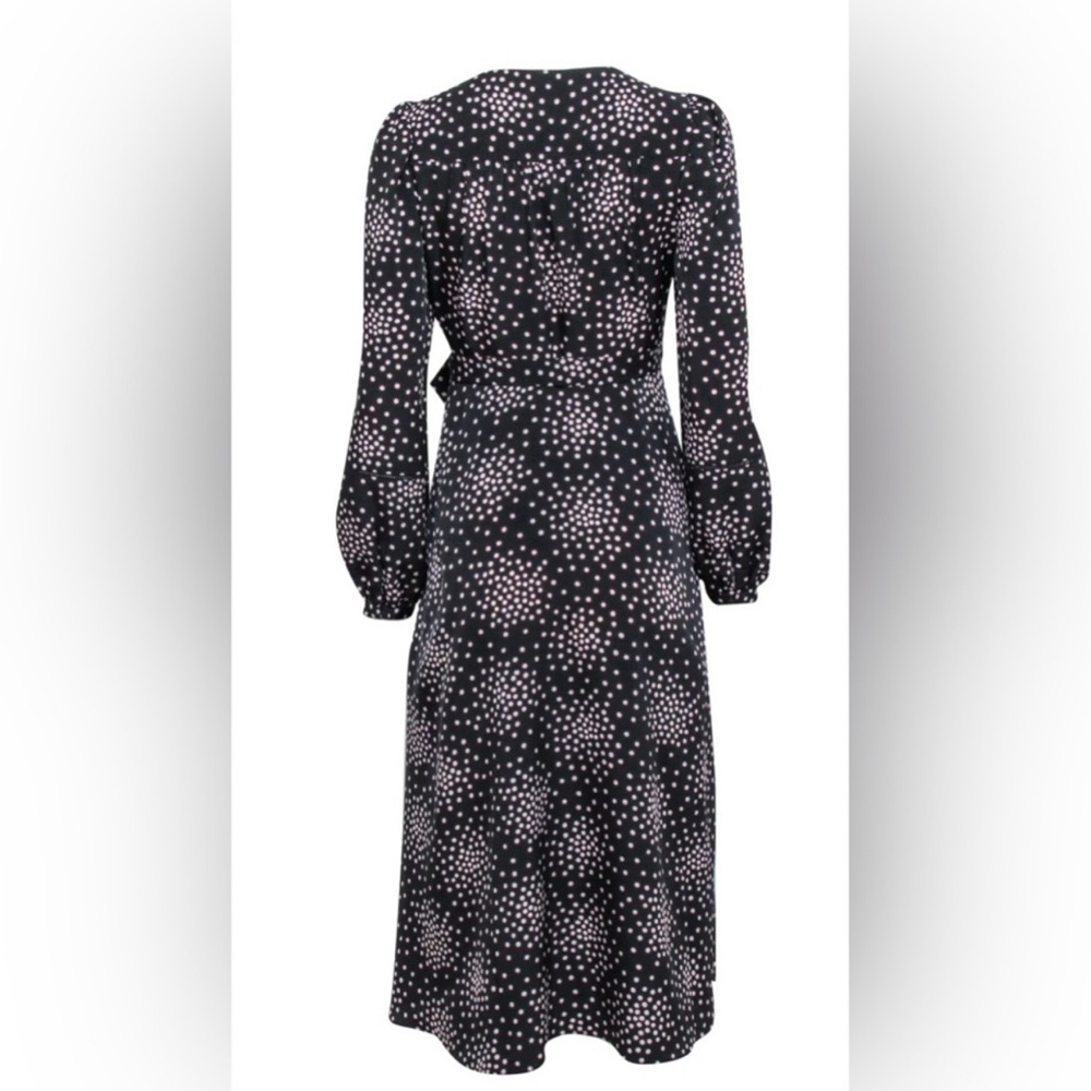 Kate Spade Women's Confetti Wrap‎ Dress Black Size 4 - Picture 2 of 11